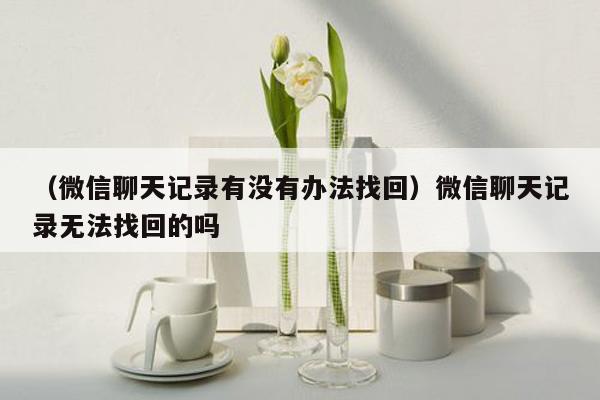 （微信聊天记录有没有办法找回）微信聊天记录无法找回的吗