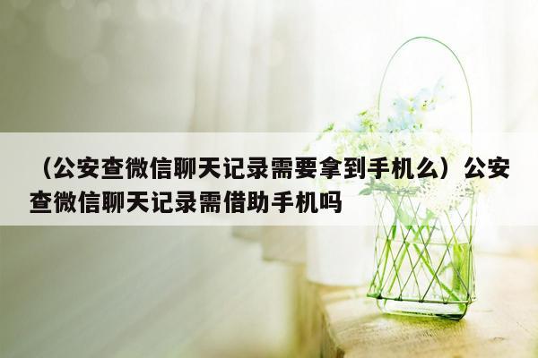 （公安查微信聊天记录需要拿到手机么）公安查微信聊天记录需借助手机吗