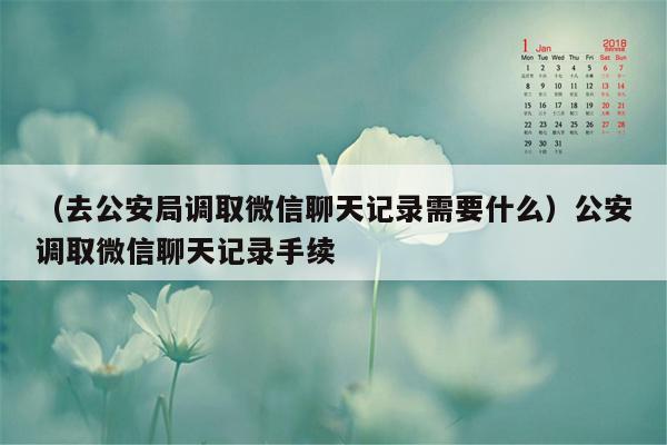 （去公安局调取微信聊天记录需要什么）公安调取微信聊天记录手续