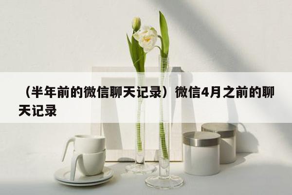 （半年前的微信聊天记录）微信4月之前的聊天记录