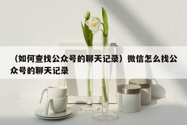 （如何查找公众号的聊天记录）微信怎么找公众号的聊天记录