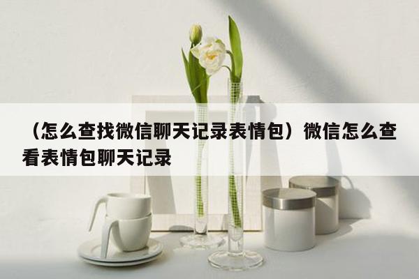 （怎么查找微信聊天记录表情包）微信怎么查看表情包聊天记录