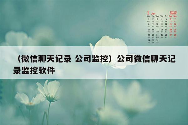 （微信聊天记录 公司监控）公司微信聊天记录监控软件