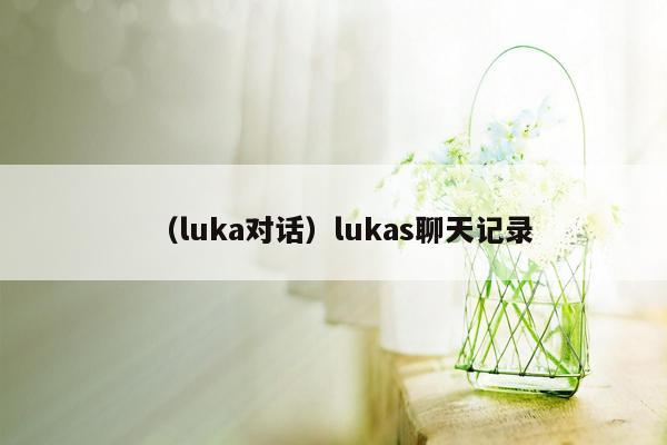 （luka对话）lukas聊天记录