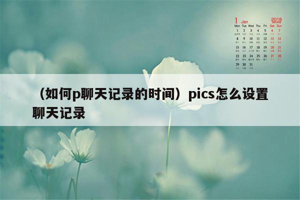 （如何p聊天记录的时间）pics怎么设置聊天记录