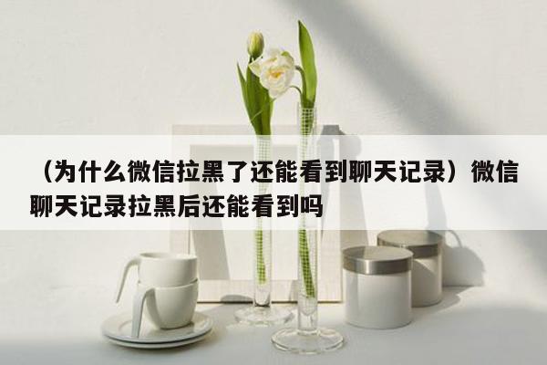 （为什么微信拉黑了还能看到聊天记录）微信聊天记录拉黑后还能看到吗