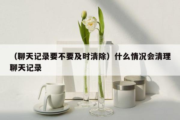 （聊天记录要不要及时清除）什么情况会清理聊天记录