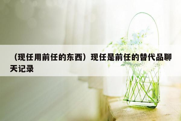 （现任用前任的东西）现任是前任的替代品聊天记录