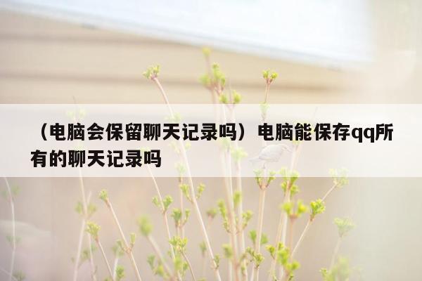 （电脑会保留聊天记录吗）电脑能保存qq所有的聊天记录吗