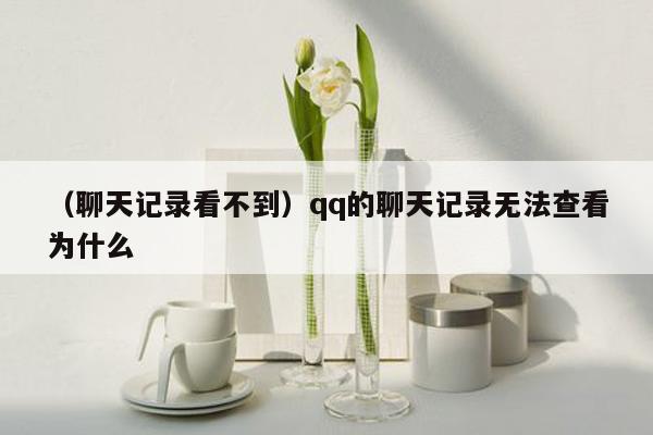 （聊天记录看不到）qq的聊天记录无法查看为什么