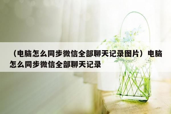 （电脑怎么同步微信全部聊天记录图片）电脑怎么同步微信全部聊天记录