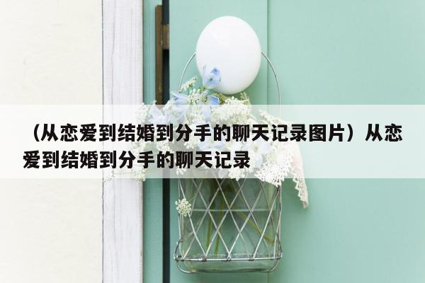 （从恋爱到结婚到分手的聊天记录图片）从恋爱到结婚到分手的聊天记录